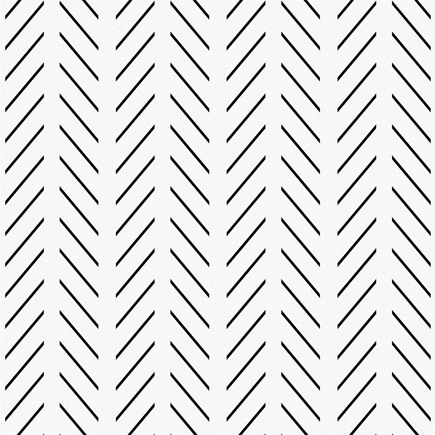 Modern Stripe Peel and Stick Wallpaper Black and White Geometric Wallpaper Stick and Peel