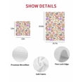 thumbnail image 7 of Watercolor Floral Kitchen Dish Towels for Drying Dishes Set of 2, Retro Botanical Flowers Leaves Spring Beige Waffle Weave Microfiber Hand Tea Bathroom Towels Quick Dry & Absorbent Towel 15.7x23.6, 7 of 7