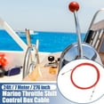 thumbnail image 2 of Unique Bargains 1pcs 24ft 276 Inch Marine Type 3300/33C Throttle Shift Remote Control Box Cable with Clevis Red, 2 of 6