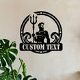 thumbnail image 2 of Custom Poseidon Trident Metal Wall Art, Personalized Greek Mythology Name Sign Home Decor, Poseidon Neptune Astrological Symbol, 2 of 6