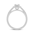 thumbnail image 6 of Emerald Cut Lab Grown Diamond Halo Bridal Engagement Ring Set in 14K White Gold - Center Stone 1.50 Carat | E-F Color, VS1-VS2 Clarity (Ring Size: 6.5), 6 of 6