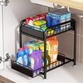 thumbnail image 4 of Plannu Porte-épices 2 Couches Ustensiles de Cuisine Multifonctionnels Comptoir de Rangement Porte-Condiments Multicouches à Tiroirs, 4 of 4