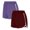 Purple#52, variant on YOIAVAIOY 2 Pack Women's Yoga Dance Short Pants Sport Shorts Summer Athletic Cycling Hiking Sports Shorts Red M