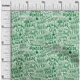 thumbnail image 2 of oneOone Viscose Jersey Green Fabric Writing Beach Sewing Craft Projects Fabric Prints By Yard 60 Inch Wide, 2 of 4