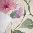 thumbnail image 6 of Spring Pastoral Floral Valances for Windows Pink Blue Flowers Linen Texture Rod Pocket Curtain Valance Window Treatment Short Curtains for Kitchen Living Room, 60"x18", 6 of 9