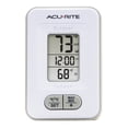 thumbnail image 6 of AcuRite Battery-Powered Indoor/Outdoor Digital Thermometer with Clock, White, 3.5" H x 2.3" W x 1.2" D, 6 of 10