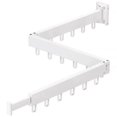 thumbnail image 2 of (Hooks, White) Clothes drying rack, clothes drying rack, laundry room organization, wall mounted clothes drying rack, folding wall mounted clothes drying rack, retractable clothes, 2 of 5