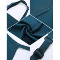 thumbnail image 4 of Delantal con peto con bolsillos para mujer - Batas de lona con cuello ajustable para camarera Restaurante Servidores Chefs Verde oscuro Sincero  Hogar, 4 of 6