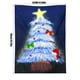 thumbnail image 3 of Adorno de pared con forma de árbol de Navidad | Decoraciones navideñas para el hogar | Fondo festivo para fiestas | Cenefa decorativa para sala de estar, comedor o estudio, 3 of 4