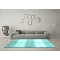 thumbnail image 3 of Ahgly Company Indoor Rectangle Abstract Light Blue Contemporary Area Rugs, 7' x 10', 3 of 4