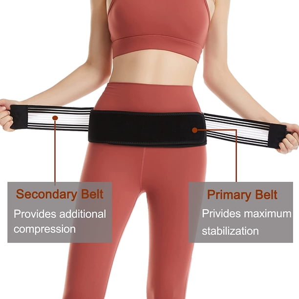 Cinturón sacroilíaco de cadera SI para hombres y mujeres, alivia el dolor ciático, pélvico, lumbar y de piernas, estabiliza la articulación SI, transpirable, antideslizante