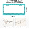 thumbnail image 2 of 2pcs Marine Dolphins Pattern License Plate Frame for Car Accessories Rustproof License Plate Cover with Screws for US Vehicles 12x6 Inch（7） Home Decor, 2 of 7