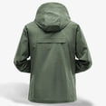 thumbnail image 4 of pstuiky Camisas de manga larga abrigadas para hombre, Blusa informal de color liso con capucha y manga larga raglán para hombre, resistente al sol, con cordón ajustable top de hombre xxxxl, 4 of 6