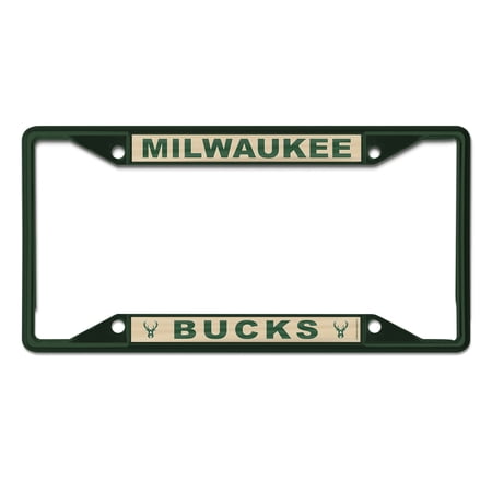 WinCraft Milwaukee Bucks Chrome Color License Plate Frame