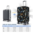 thumbnail image 6 of Lsque Space Rockets Printed Luggage Cover, Travel Luggage Protector,Scratch and Dirt Resistant, Fits 18-32 Inch Luggage - Medium, 6 of 9