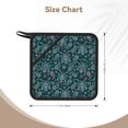 thumbnail image 3 of Sikiie Vintage Floral Pot Holders Kitchen Insulation Mats Heat Resistant Pot-Holder Oven Anti-Scald Pads for Cooking Baking, 7.1*7.1inch, 3 of 8