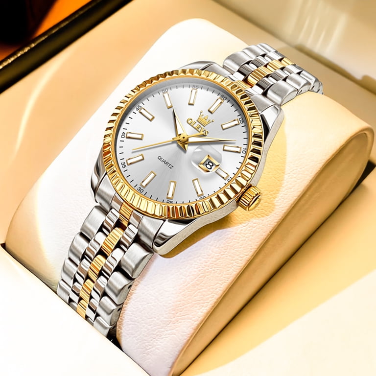 OLEVS Watches for Women Gold with Date Luxury Female  display picture 1