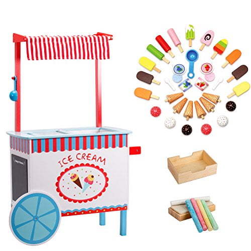 childrens wooden ice cream cart