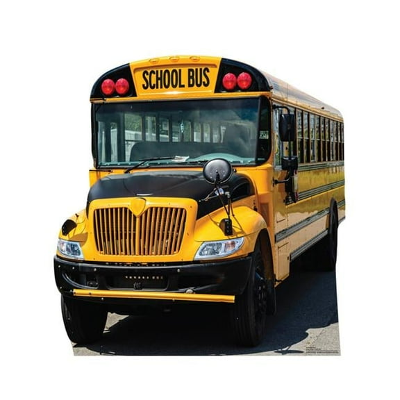 38 x 37 in. School Bus Life-Size Cardboard Cutout