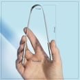 thumbnail image 2 of MasterMedi Raspador de lengua para adultos con estuches de viaje multicolores (paquete de 2) 100% acero inoxidable Reduce el mal aliento Limpiador de lengua fácil de usar para cuidado e higiene bucal, 2 of 6