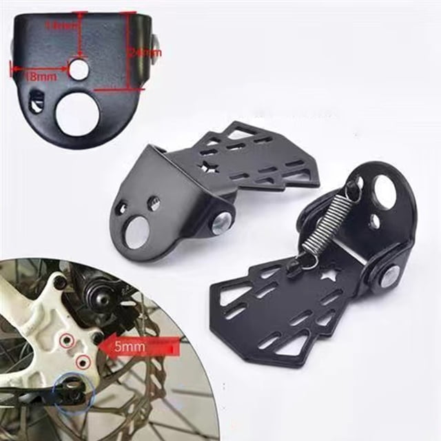 1 Pair Bicycle Rear Seat Pedals Foldable Rear Wheels Standing And Manned Pedals Foldable