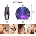 thumbnail image 3 of Portable Folding Mirror Compact Double Sided Travel Mirror Small Makeup Mirror Use Present for Women Purple Neon Waterfall, 3 of 7