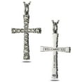 thumbnail image 3 of Women's Stainless Steel Cross Necklace with Crystals by Shields of Strength, 3 of 4