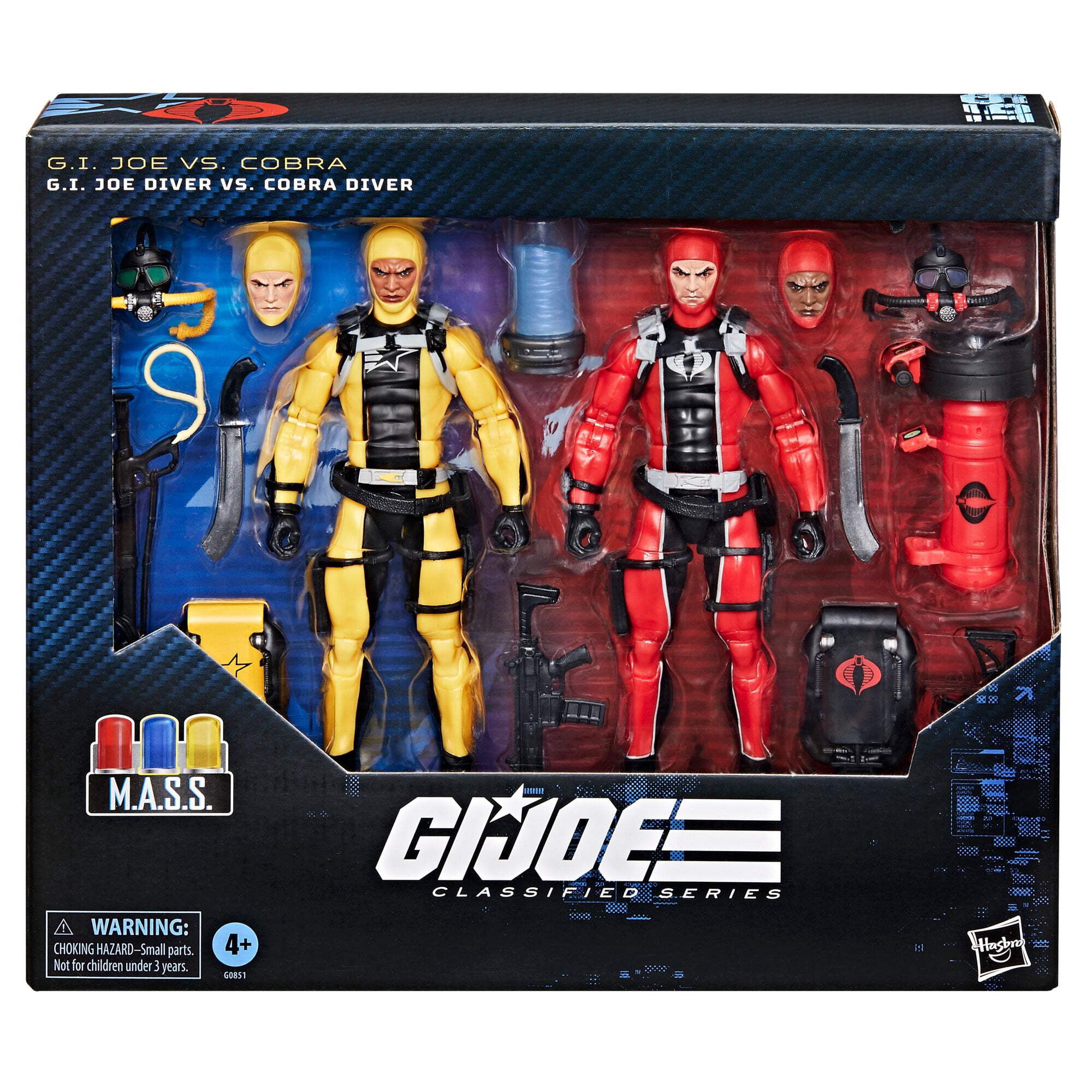 GIJOE コレクターズクラブ限定　2体セット レア 数量限定品 G.I. Joe Classified Series #169, G.I. Joe Diver Vs. Cobra Diver