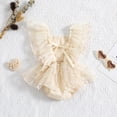 thumbnail image 3 of Gupgi Baby Girls Lece Romper Princess Infant Elegant Embroidery Floral Lace Ruffles Jumpsuits, 3 of 8