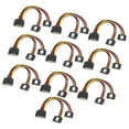 thumbnail image 3 of Parte de la computadora, 10 piezas Conector de adaptador de corriente SATA Cable de alimentación Cable de alimentación SATA Funcionalidad de alta precisión, 3 of 12
