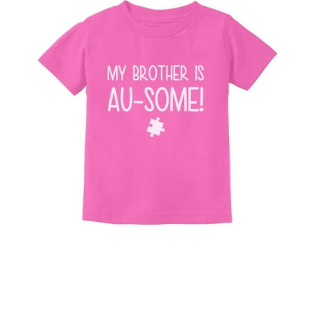 

Tstars Boys Unisex My Brother is Au-some Autism Awareness Siblings Autistic Spectrum Awareness Acceptance Autistic Support Shirts for Boys Toddler Infant Kids T Shirt