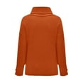 thumbnail image 4 of Dyfzdhu Turtleneck Sweaters for Women Plus Size Trendy Solid Color Button Long Sleeve Knit Pullover Sweater Red, 4 of 9