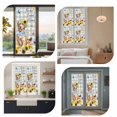thumbnail image 7 of Sunflowers Dog Window Privacy Film, Spring Watercolor Floral Stars Grey Plaid Static Cling UV Sun Blocking Heat Control Window Tint Day and Night, Non-Adhesive One Way Privacy Cover 17.7''x78.7'', 7 of 7