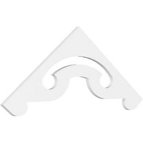 Ekena Millwork 48"W x 18"H x 1"P (9/12) Pitch Northwest Architectural Grade PVC Gable Pediment