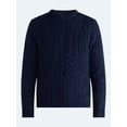 thumbnail image 6 of Free Assembly Men's Patchwork Fisherman Sweater, Midweight, Sizes XS- 3XLT, 6 of 6