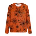 thumbnail image 4 of Ichuanyi liquidación de la moda mujer casualidad casual halloween halloween impreso cuello redondo de camiseta suelta blusa blusa ICHUANYI WER202308215397, 4 of 5