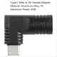 thumbnail image 4 of Adaptador de Carga de Alimentación Macho con Entrada PD CC Hembra de 65 W A USB Tipo C para Teléfonos, Tabletas y Portátiles (Negro 7406 B), 4 of 7