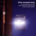 thumbnail image 3 of Bewildely Lámpara de plagas con energía solar Choque eléctrico Movimiento del cuerpo Patio Insecto Luz Montaje en pared LED Pasarela de plástico Iluminación y accesorios Luz amarilla blanca Bewildely HA063420-01B, 3 of 6