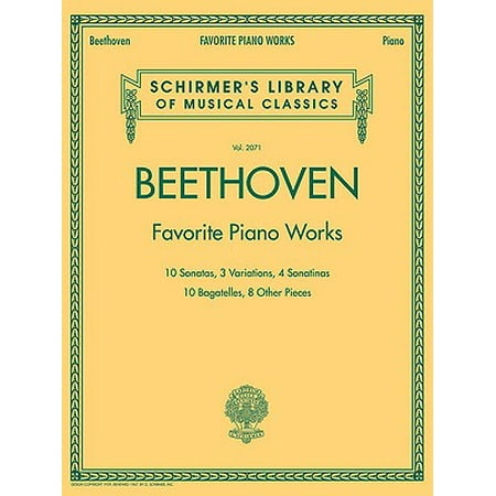 Beethoven Piano Sonata Pathetique Ludvig Van Beethoven: Favorite Piano Works : 10 Sonatas, 3 Variations, 4 Sonatinas, 10 Bagatelles, 8 Other Pieces ()