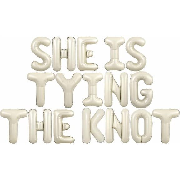 She is Tying the Knot Bridal Shower Decor Banner Bow Bridal Shower Decorations with Bow Ring Diamond Balloon Bachelorette Party Decorations for Wedding Engagement Party Supplies