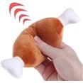 thumbnail image 2 of YOITEA - Paquete de 2 patas de pollo de peluche para mascotas, juguete chirriante para perros y gatos, juguetes masticables para perros pequeños, medianos y grandes, 2 of 5