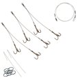 thumbnail image 1 of Tooth Shield Tackle 3 Pack Musky Sucker Rig (175 lb) / Muskie Pike Quick Strike Rig Sucker Harness Terminal Tackle (Camo), 1 of 4