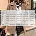 thumbnail image 6 of Ounisa Women's Lapel Peacoat Solid Color Blend Coat Double Pockets Long Sleeve Business Winter Outerwear, 6 of 6