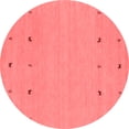 thumbnail image 1 of Ahgly Company Indoor Round Solid Red Modern Area Rugs, 6' Round, 1 of 4