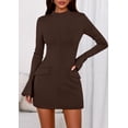 thumbnail image 2 of Vestido Formal Corto de Manga Larga PRETTYGARDEN para Mujer Otoño 2025, 2 of 8