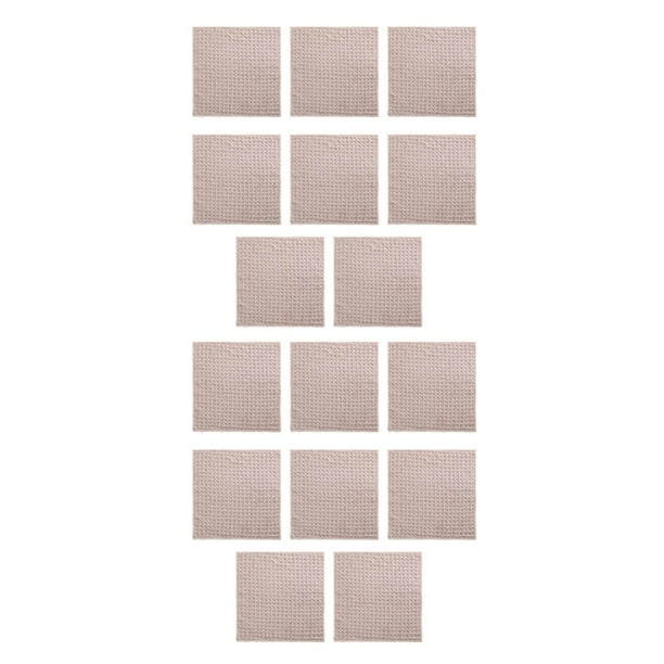 Moyic 8 Uds paños de microfibra paño de limpieza patrón de gofres absorbentes de agua accesorios de máquina convenientes Rosa 30*30cm 2piezas