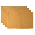 thumbnail image 2 of Fennco Styles Classic Woven Textile Decorative 12 x 18 Inch Table Placemats, Set of 4 - Mustard, 2 of 6