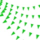 thumbnail image 1 of Banderines verdes de 100 pies Consummate, banderines colgantes con cuerda, banderines triangulares para gran inauguración, decoraciones de fiesta de cumpleaños para niños, 60 piezas, 1 of 5