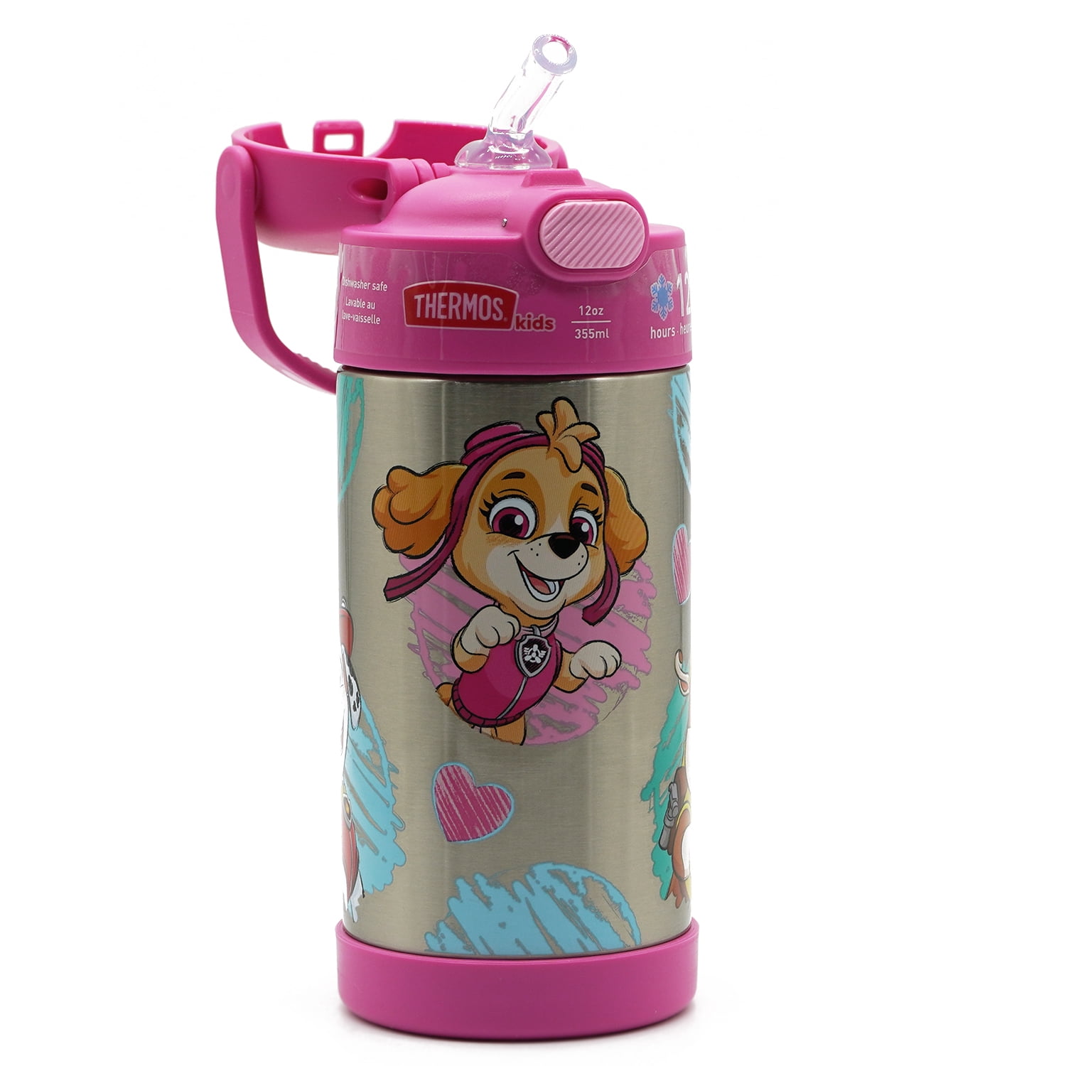 Thermos Bottle, Paw Patrol, 12 Ounces, Beverage Storage Containers