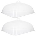 thumbnail image 2 of ColoMX 2pcs Cubiertas de alimentos transparentes Cubiertas protectoras de PVC Food Lids para el hogar Postre, 2 of 7